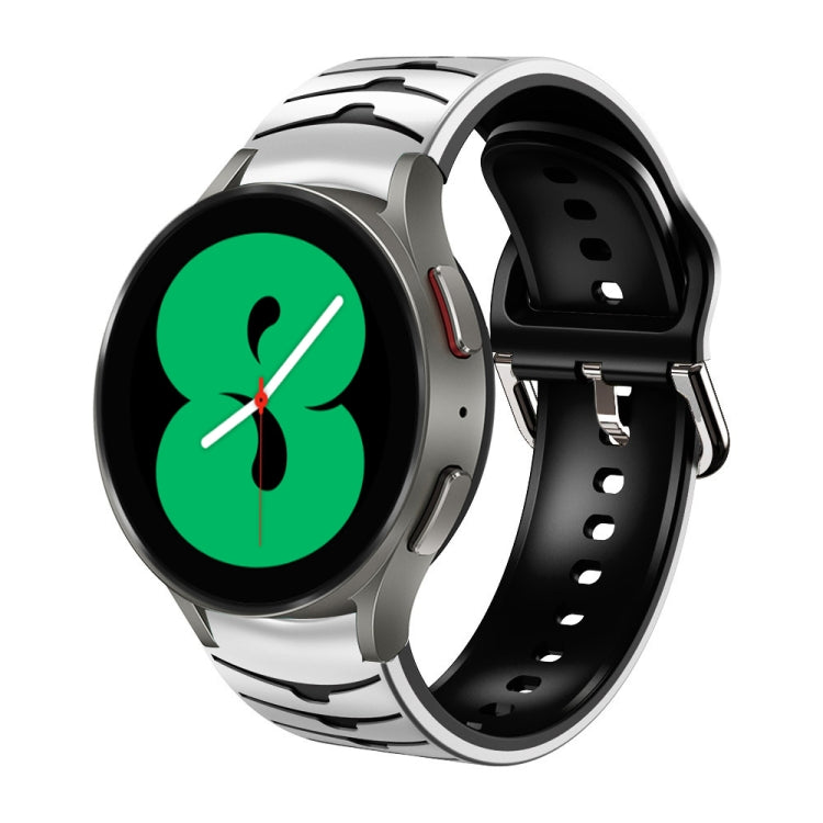 สายรัดนาฬิกาซิลิโคนลายโค้ง สำหรับ Samsung Galaxy Watch 4 44mm, สำหรับ Samsung Galaxy Watch 4 40mm, สำหรับ Samsung Galaxy Watch 4 Classic 42mm
