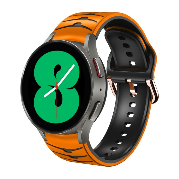 Curved Texture Silicone Watch Band, For Samsung Galaxy Watch 4 44mm, For Samsung Galaxy Watch 4 40mm, For Samsung  Galaxy Watch 4 Classic 42mm