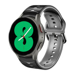 Curved Texture Silicone Watch Band, For Samsung Galaxy Watch 4 44mm, For Samsung Galaxy Watch 4 40mm, For Samsung  Galaxy Watch 4 Classic 42mm