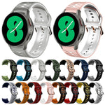 Curved Texture Silicone Watch Band, For Samsung Galaxy Watch 4 44mm, For Samsung Galaxy Watch 4 40mm, For Samsung  Galaxy Watch 4 Classic 42mm