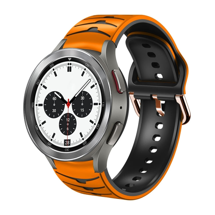 Curved Texture Silicone Watch Band, For Samsung Galaxy Watch 4 44mm, For Samsung Galaxy Watch 4 40mm, For Samsung  Galaxy Watch 4 Classic 42mm