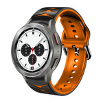 Curved Texture Silicone Watch Band, For Samsung Galaxy Watch 4 44mm, For Samsung Galaxy Watch 4 40mm, For Samsung  Galaxy Watch 4 Classic 42mm