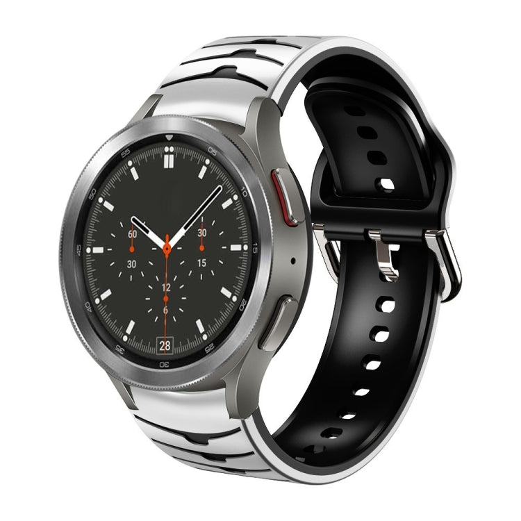 สายรัดนาฬิกาซิลิโคนลายโค้ง สำหรับ Samsung Galaxy Watch 4 Classic 46mm