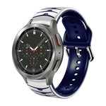 สายรัดนาฬิกาซิลิโคนลายโค้ง สำหรับ Samsung Galaxy Watch 4 Classic 46mm