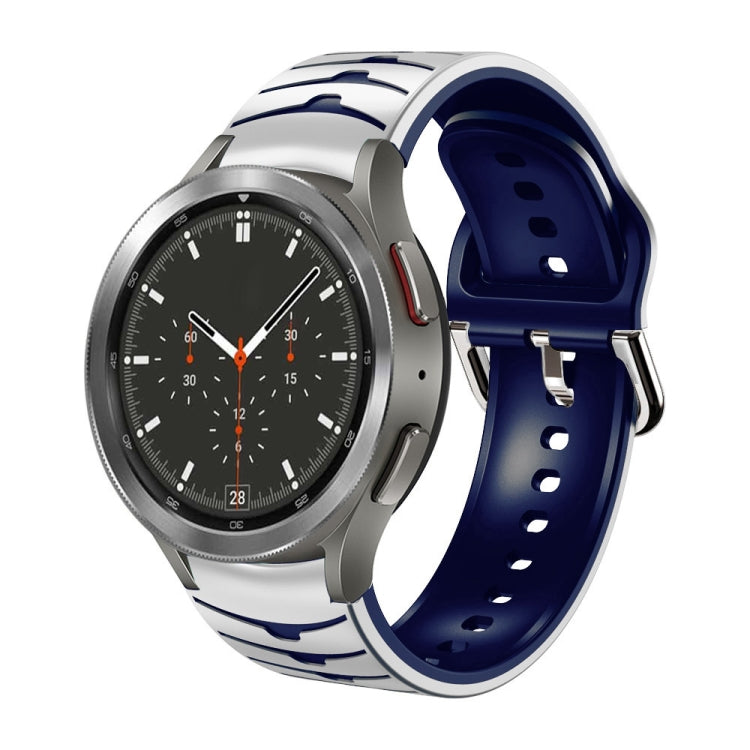 สายรัดนาฬิกาซิลิโคนลายโค้ง สำหรับ Samsung Galaxy Watch 4 Classic 46mm