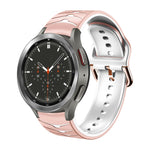 สายรัดนาฬิกาซิลิโคนลายโค้ง สำหรับ Samsung Galaxy Watch 4 Classic 46mm