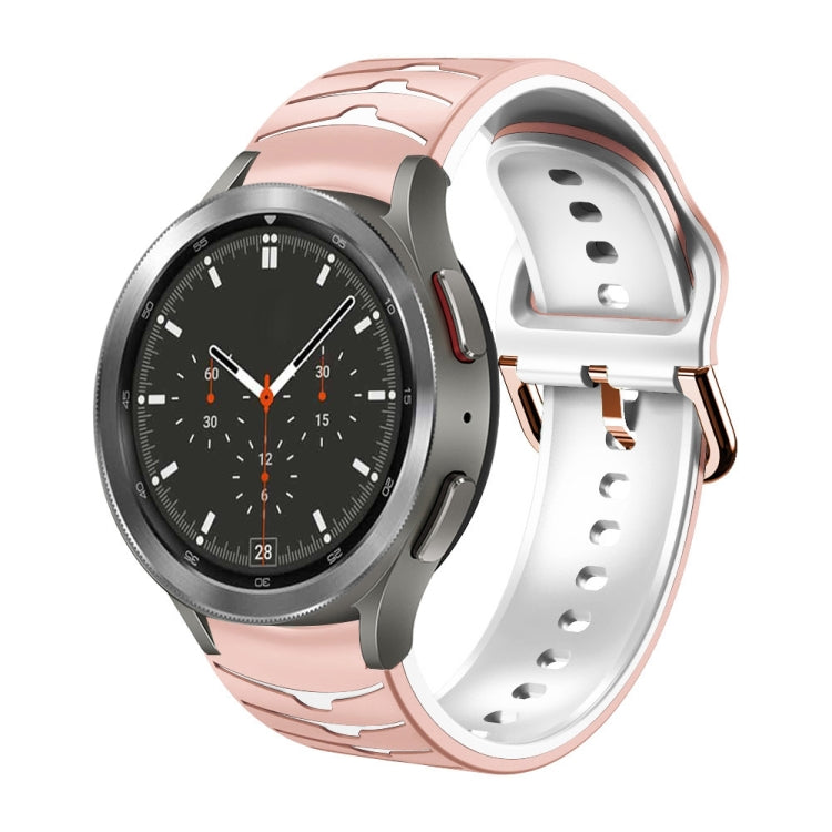 สายรัดนาฬิกาซิลิโคนลายโค้ง สำหรับ Samsung Galaxy Watch 4 Classic 46mm