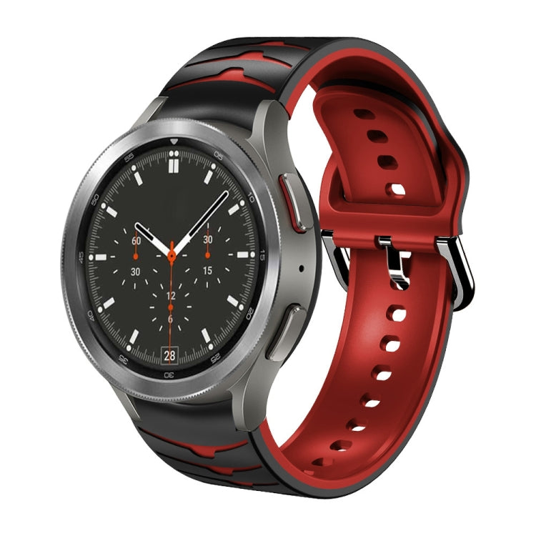 สายรัดนาฬิกาซิลิโคนลายโค้ง สำหรับ Samsung Galaxy Watch 4 Classic 46mm