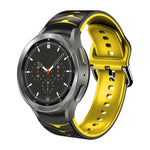 สายรัดนาฬิกาซิลิโคนลายโค้ง สำหรับ Samsung Galaxy Watch 4 Classic 46mm