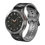 สายรัดนาฬิกาซิลิโคนลายโค้ง สำหรับ Samsung Galaxy Watch 4 Classic 46mm