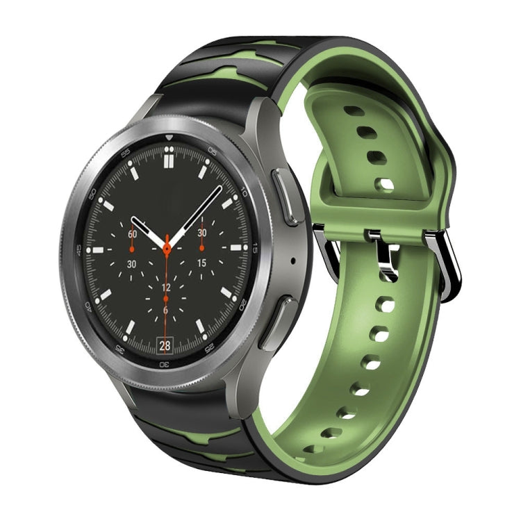 สายรัดนาฬิกาซิลิโคนลายโค้ง สำหรับ Samsung Galaxy Watch 4 Classic 46mm