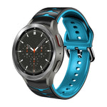 สายรัดนาฬิกาซิลิโคนลายโค้ง สำหรับ Samsung Galaxy Watch 4 Classic 46mm