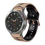 สายรัดนาฬิกาซิลิโคนลายโค้ง สำหรับ Samsung Galaxy Watch 4 Classic 46mm