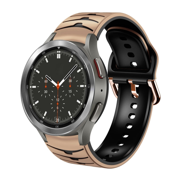 สายรัดนาฬิกาซิลิโคนลายโค้ง สำหรับ Samsung Galaxy Watch 4 Classic 46mm
