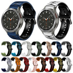 สายรัดนาฬิกาซิลิโคนลายโค้ง สำหรับ Samsung Galaxy Watch 4 Classic 46mm