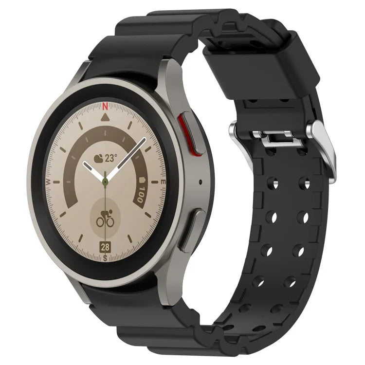 Armor Pure Color Silicone Watch Band, For Samsung Galaxy Watch5 44mm, For Samsung Galaxy Watch5 40mm, For Samsung Galaxy Watch5 Pro 45mm, For Samsung Galaxy Watch4 44mm, For Samsung Galaxy Watch4 40mm, For Samsung  Galaxy Watch4 Classic 42mm           ...