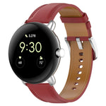 สายหนังปั๊มลายเย็บ สำหรับ Google Pixel Watch 4 / 3 / 2 / 1 41 มม.