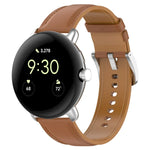 สายหนังปั๊มลายเย็บ สำหรับ Google Pixel Watch 4 / 3 / 2 / 1 41 มม.