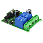 ชุดรีซีฟเวอร์รีเลย์ควบคุมระยะไกล RF ประตูไฟฟ้าสากล DC 12V 24V 48V