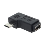 อะแดปเตอร์มินิ USB ตัวเมีย 90 องศา เป็น Micro USB ตัวผู้