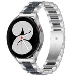 Interbead Resin Metal Watch Band, For Galaxy Watch 5 40 / 44mm, For Galaxy Watch 5 Pro 45mm, For Galaxy Watch 4 40 / 44mm