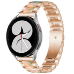 Interbead Resin Metal Watch Band, For Galaxy Watch 5 40 / 44mm, For Galaxy Watch 5 Pro 45mm, For Galaxy Watch 4 40 / 44mm