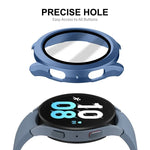 สำหรับ Samsung Galaxy Watch4/5 40 มม. เคส ENKAY Hat-Prince กันน้ำ ครอบคลุมเต็มกรอบ PC + กระจกนิรภัย 9H