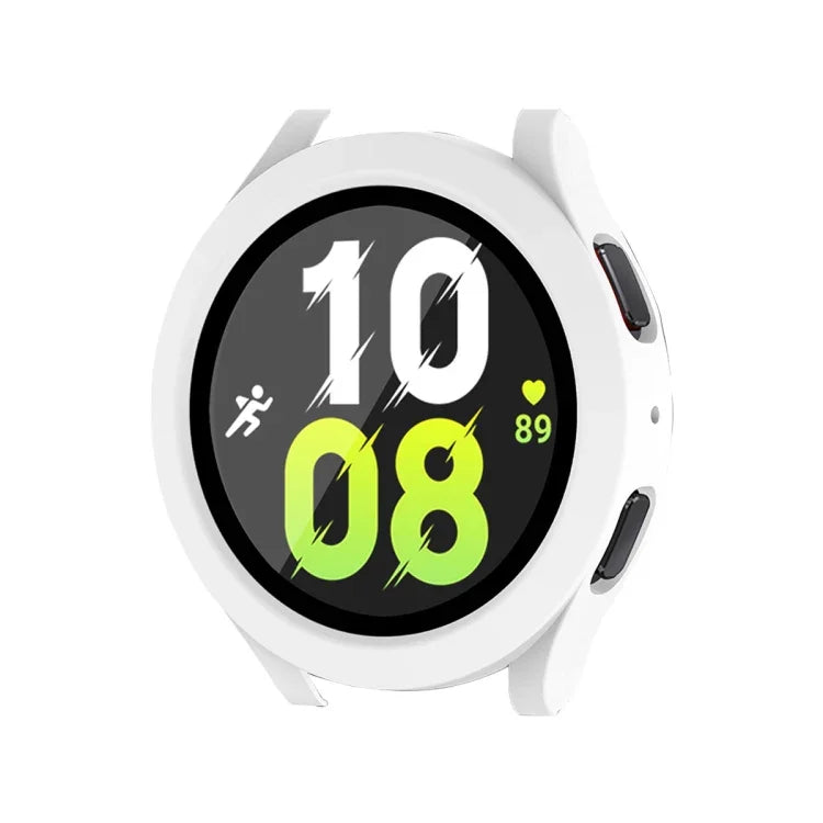 สำหรับ Samsung Galaxy Watch4/5 44 มม. เคส ENKAY Hat-Prince กันน้ำ ครอบคลุมเต็มกรอบ PC + กระจกนิรภัย 9H