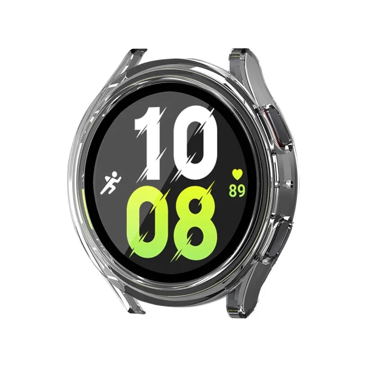 สำหรับ Samsung Galaxy Watch4/5 44 มม. เคส ENKAY Hat-Prince กันน้ำ ครอบคลุมเต็มกรอบ PC + กระจกนิรภัย 9H