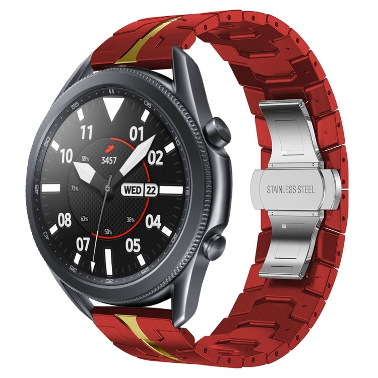 สายรัดนาฬิกาโลหะสแตนเลสสตีล Armor สำหรับ Samsung Galaxy watch3 45mm, สำหรับ Samsung Galaxy watch 46mm, สำหรับ Samsung Gear S3 Classic, สำหรับ Samsung Gear S3 Frontier