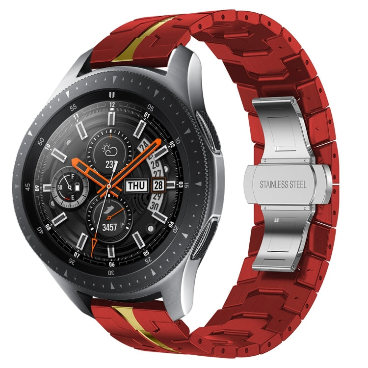 สายรัดนาฬิกาโลหะสแตนเลสสตีล Armor สำหรับ Samsung Galaxy watch3 45mm, สำหรับ Samsung Galaxy watch 46mm, สำหรับ Samsung Gear S3 Classic, สำหรับ Samsung Gear S3 Frontier