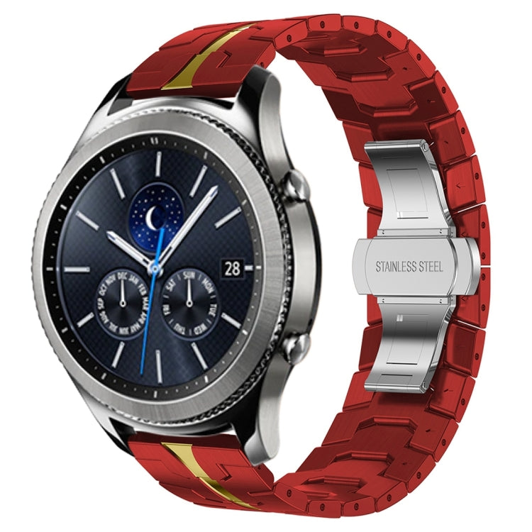 สายรัดนาฬิกาโลหะสแตนเลสสตีล Armor สำหรับ Samsung Galaxy watch3 45mm, สำหรับ Samsung Galaxy watch 46mm, สำหรับ Samsung Gear S3 Classic, สำหรับ Samsung Gear S3 Frontier