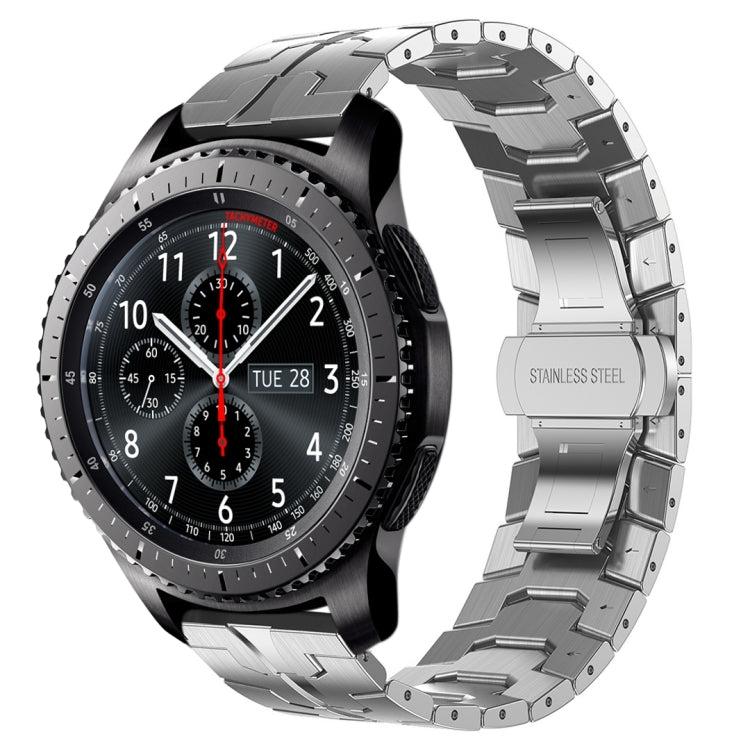 สายรัดนาฬิกาโลหะสแตนเลสสตีล Armor สำหรับ Samsung Galaxy watch3 45mm, สำหรับ Samsung Galaxy watch 46mm, สำหรับ Samsung Gear S3 Classic, สำหรับ Samsung Gear S3 Frontier