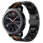 สายรัดนาฬิกาโลหะสแตนเลสสตีล Armor สำหรับ Samsung Galaxy watch3 45mm, สำหรับ Samsung Galaxy watch 46mm, สำหรับ Samsung Gear S3 Classic, สำหรับ Samsung Gear S3 Frontier