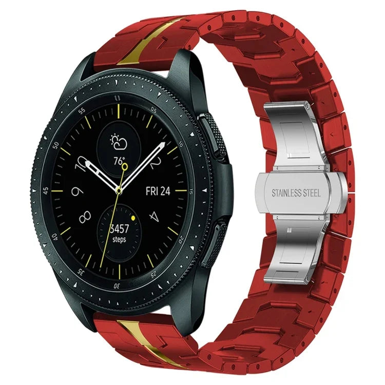 สายโลหะสแตนเลสสตีล Armor สำหรับ Samsung Galaxy watch 42mm, สำหรับ Samsung Galaxy Watch3 41mm, สำหรับ Samsung Galaxy Gear Sport, สำหรับ Samsung Galaxy Watch Active, สำหรับ Samsung Galaxy Watch5 / Watch5 Pro, สำหรับ Samsung Galaxy Watch4 / Watch4 Classic