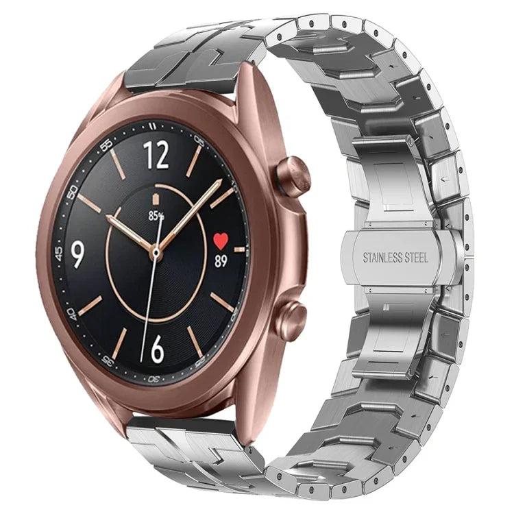 สายโลหะสแตนเลสสตีล Armor สำหรับ Samsung Galaxy watch 42mm, สำหรับ Samsung Galaxy Watch3 41mm, สำหรับ Samsung Galaxy Gear Sport, สำหรับ Samsung Galaxy Watch Active, สำหรับ Samsung Galaxy Watch5 / Watch5 Pro, สำหรับ Samsung Galaxy Watch4 / Watch4 Classic