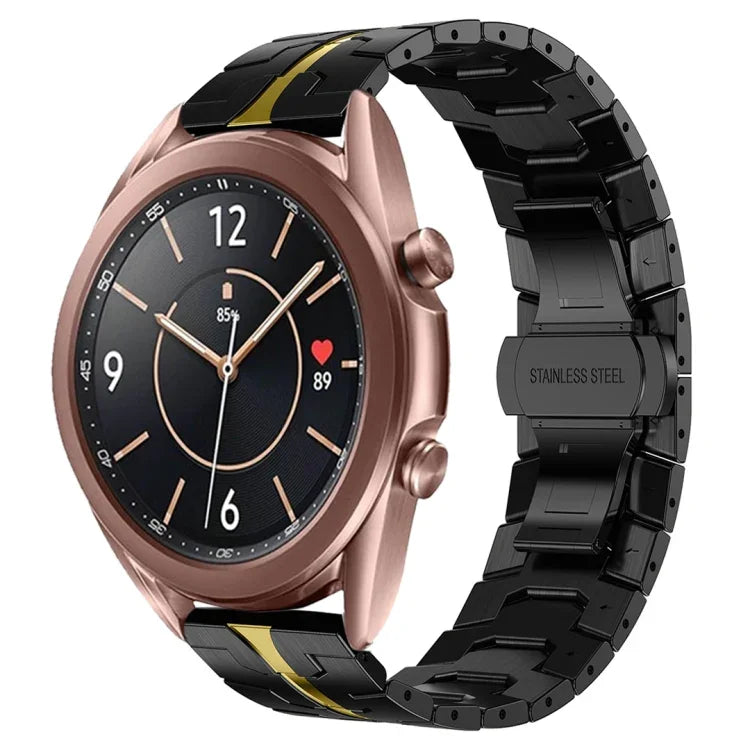 สายโลหะสแตนเลสสตีล Armor สำหรับ Samsung Galaxy watch 42mm, สำหรับ Samsung Galaxy Watch3 41mm, สำหรับ Samsung Galaxy Gear Sport, สำหรับ Samsung Galaxy Watch Active, สำหรับ Samsung Galaxy Watch5 / Watch5 Pro, สำหรับ Samsung Galaxy Watch4 / Watch4 Classic