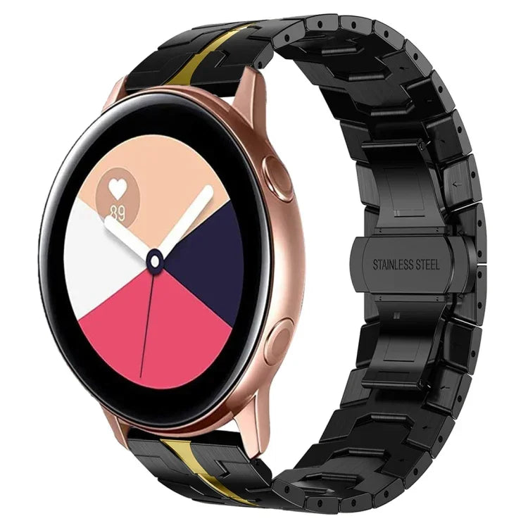 สายโลหะสแตนเลสสตีล Armor สำหรับ Samsung Galaxy watch 42mm, สำหรับ Samsung Galaxy Watch3 41mm, สำหรับ Samsung Galaxy Gear Sport, สำหรับ Samsung Galaxy Watch Active, สำหรับ Samsung Galaxy Watch5 / Watch5 Pro, สำหรับ Samsung Galaxy Watch4 / Watch4 Classic