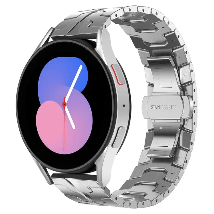 สายโลหะสแตนเลสสตีล Armor สำหรับ Samsung Galaxy watch 42mm, สำหรับ Samsung Galaxy Watch3 41mm, สำหรับ Samsung Galaxy Gear Sport, สำหรับ Samsung Galaxy Watch Active, สำหรับ Samsung Galaxy Watch5 / Watch5 Pro, สำหรับ Samsung Galaxy Watch4 / Watch4 Classic