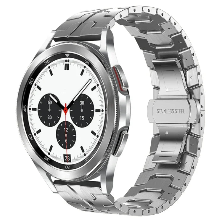 สายโลหะสแตนเลสสตีล Armor สำหรับ Samsung Galaxy watch 42mm, สำหรับ Samsung Galaxy Watch3 41mm, สำหรับ Samsung Galaxy Gear Sport, สำหรับ Samsung Galaxy Watch Active, สำหรับ Samsung Galaxy Watch5 / Watch5 Pro, สำหรับ Samsung Galaxy Watch4 / Watch4 Classic
