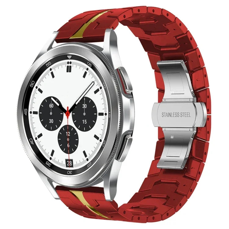 สายโลหะสแตนเลสสตีล Armor สำหรับ Samsung Galaxy watch 42mm, สำหรับ Samsung Galaxy Watch3 41mm, สำหรับ Samsung Galaxy Gear Sport, สำหรับ Samsung Galaxy Watch Active, สำหรับ Samsung Galaxy Watch5 / Watch5 Pro, สำหรับ Samsung Galaxy Watch4 / Watch4 Classic