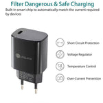 ที่ชาร์จเร็วพอร์ตเดียว PD11 Mini PD3.0 USB-C / Type-C 20W สำหรับ iPhone / iPad พร้อมปลั๊ก EU