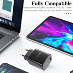 ที่ชาร์จเร็วพอร์ตเดียว PD11 Mini PD3.0 USB-C / Type-C 20W สำหรับ iPhone / iPad พร้อมปลั๊ก EU