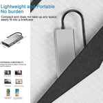 USB C HUB, อะแดปเตอร์ USB C 11 in 1 Dongle พร้อม 4K HDMI, VGA, Type C PD, USB3.0, RJ45 Ethernet, เครื่องอ่านการ์ด SD/TF, ช่อง AUX 3.5 มม., สถานีเชื่อมต่อรองรับ MacBook Pro/Air และแล็ปท็อป/อุปกรณ์ Type C อื่นๆ