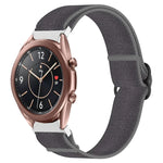 Nylon Stretch Black Buckle Watch Band, For Samsung Galaxy Watch 5 Pro 45mm, For Samsung Galaxy Watch 5 44mm, For Samsung Galaxy Watch 5 40mm, For Samsung Galaxy Watch 4 44mm, For Samsung Galaxy Watch 4 40mm, For Samsung Galaxy Watch 4 Classic 42mm     ...