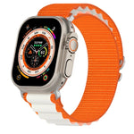 สายรัดนาฬิกาไนลอนสองสี สำหรับ Apple Watch Ultra 49มม., สำหรับ Apple Watch Series 8&7 45มม./SE 2&6&SE&5&4 44มม., สำหรับ Apple Watch Series 8&7 41มม./SE 2&6&SE&5&4 40มม.