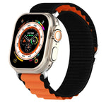 สายรัดนาฬิกาไนลอนสองสี สำหรับ Apple Watch Ultra 49มม., สำหรับ Apple Watch Series 8&7 45มม./SE 2&6&SE&5&4 44มม., สำหรับ Apple Watch Series 8&7 41มม./SE 2&6&SE&5&4 40มม.