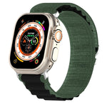 สายรัดนาฬิกาไนลอนสองสี สำหรับ Apple Watch Ultra 49มม., สำหรับ Apple Watch Series 8&7 45มม./SE 2&6&SE&5&4 44มม., สำหรับ Apple Watch Series 8&7 41มม./SE 2&6&SE&5&4 40มม.