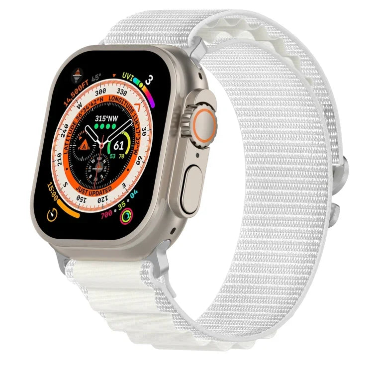สายรัดนาฬิกาไนลอนสองสี สำหรับ Apple Watch Ultra 49มม., สำหรับ Apple Watch Series 8&7 45มม./SE 2&6&SE&5&4 44มม., สำหรับ Apple Watch Series 8&7 41มม./SE 2&6&SE&5&4 40มม.