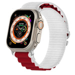 สายรัดนาฬิกาไนลอนสองสี สำหรับ Apple Watch Ultra 49มม., สำหรับ Apple Watch Series 8&7 45มม./SE 2&6&SE&5&4 44มม., สำหรับ Apple Watch Series 8&7 41มม./SE 2&6&SE&5&4 40มม.
